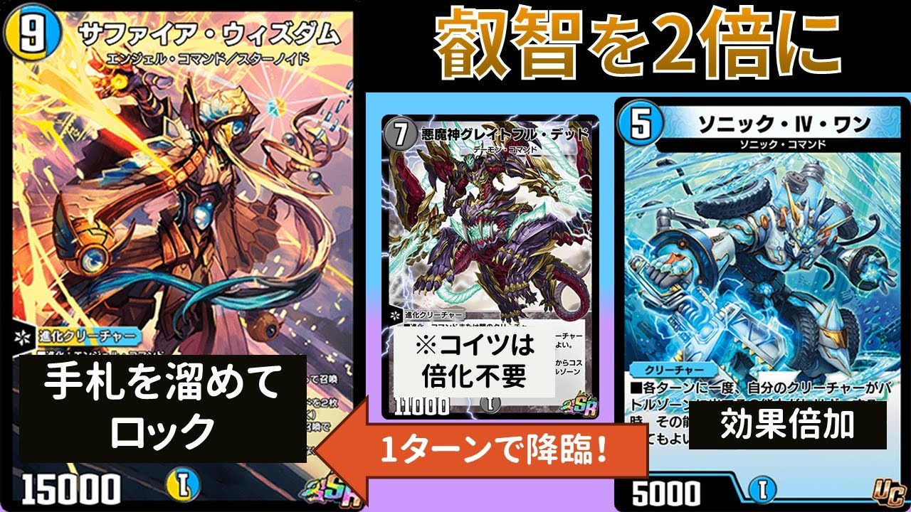 アクセルベタ踏みでロック盤面を作る『ソニックウィズダム』【デュエプレ】【DMPP-33】