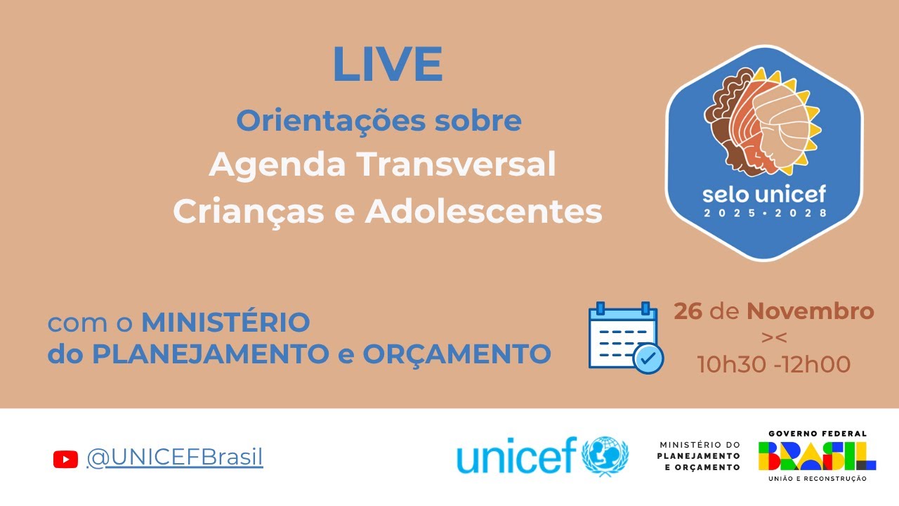 Orientações sobre a Agenda Transversal Crianças e Adolescentes