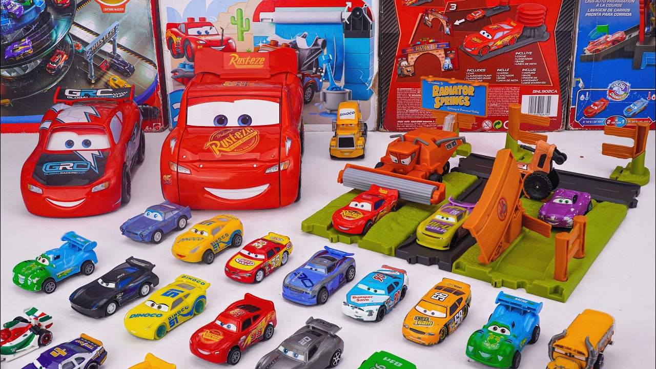 Disney Pixar Cars Unboxing Review | Disney Pixar Cars Frank Escape & Stunt Race & Mini Car RC