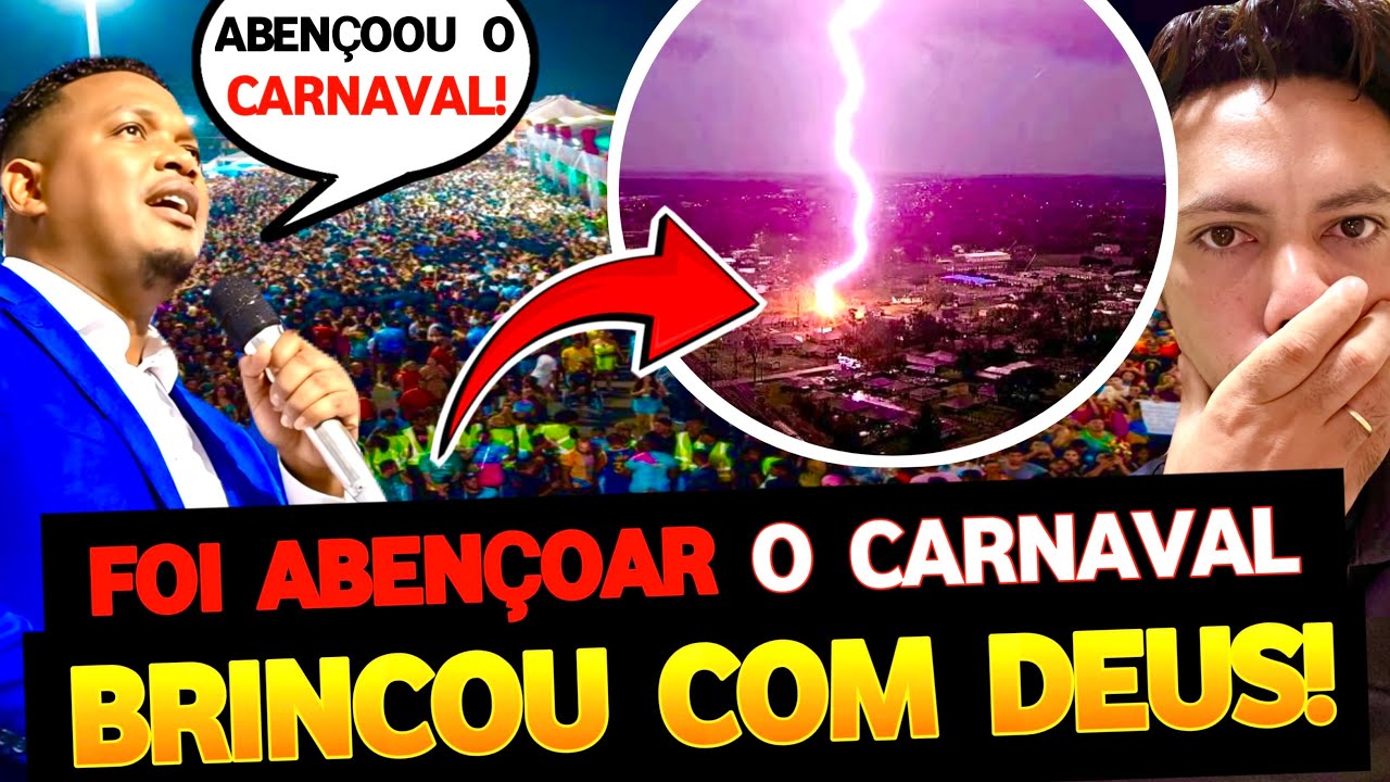 PASTOR da ESQUERDA, Disse q raio  não cairia no carnaval… Deus é fogo consumidor meus irmãos! 