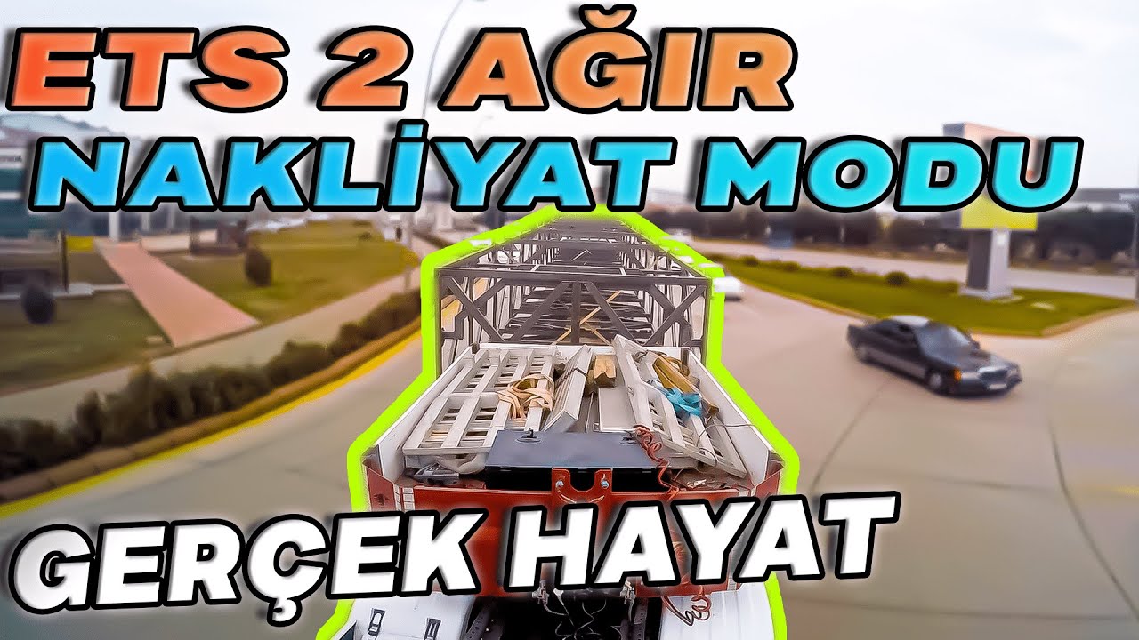 Gerçek Hayat ETS 2 Ağır Nakliyat Lowbed Yük Modu ( Yük: 25 Metre Uzunluk, 3 Metre Genişlik, 6 Ton)