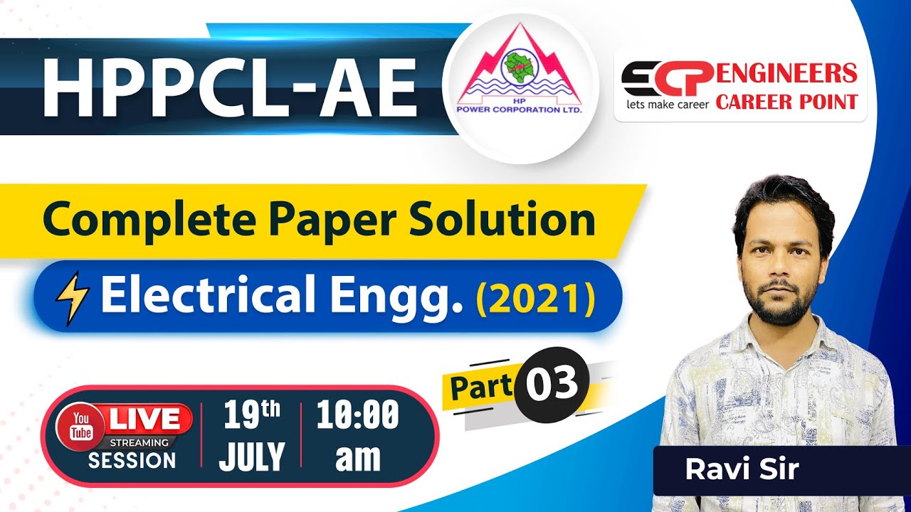 HPPCL-AE Electrical Engg. Complete Paper Solution (2021) | Part 3