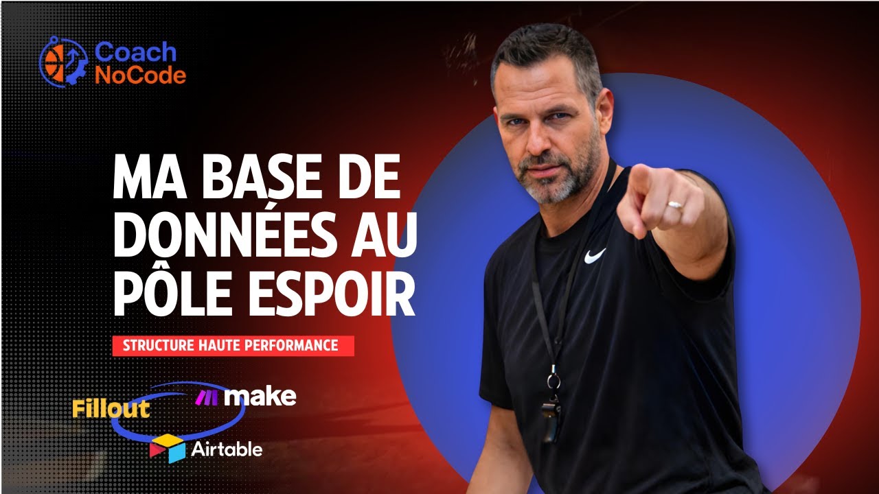 J'ai construit la base de données de mon pôle espoir