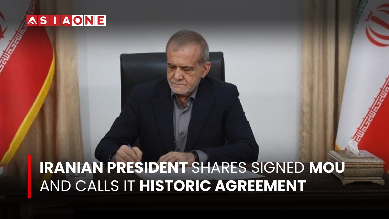 Iranian President Shares Signed MoU And Calls It Historic Agreement | Asia One News