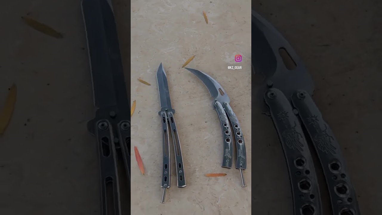 Chrome Butterfly knives