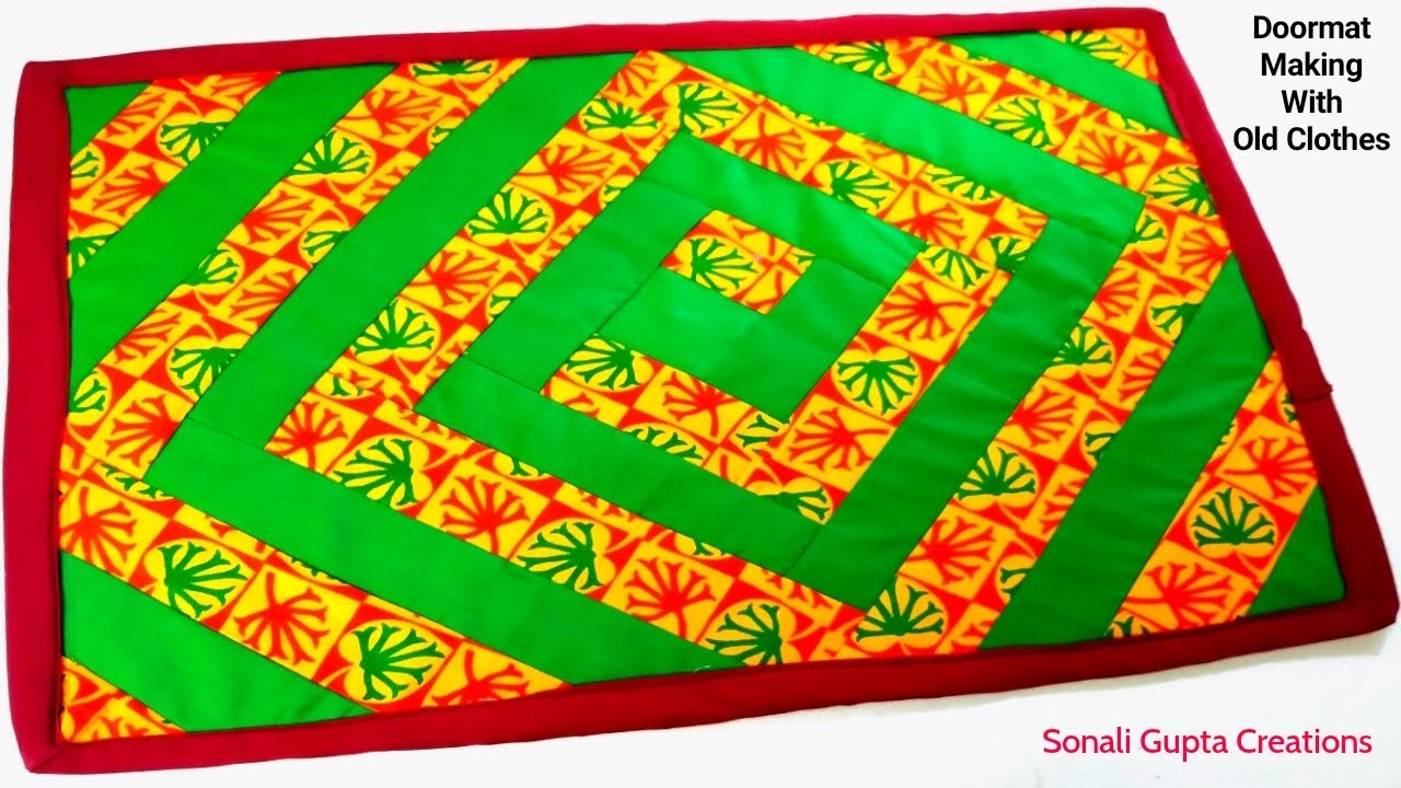 Doormat Making At Home/DIY Easy Doormat With Old Clothes/Paydan Banane Ka Tarika/Paydan Banana/Mat