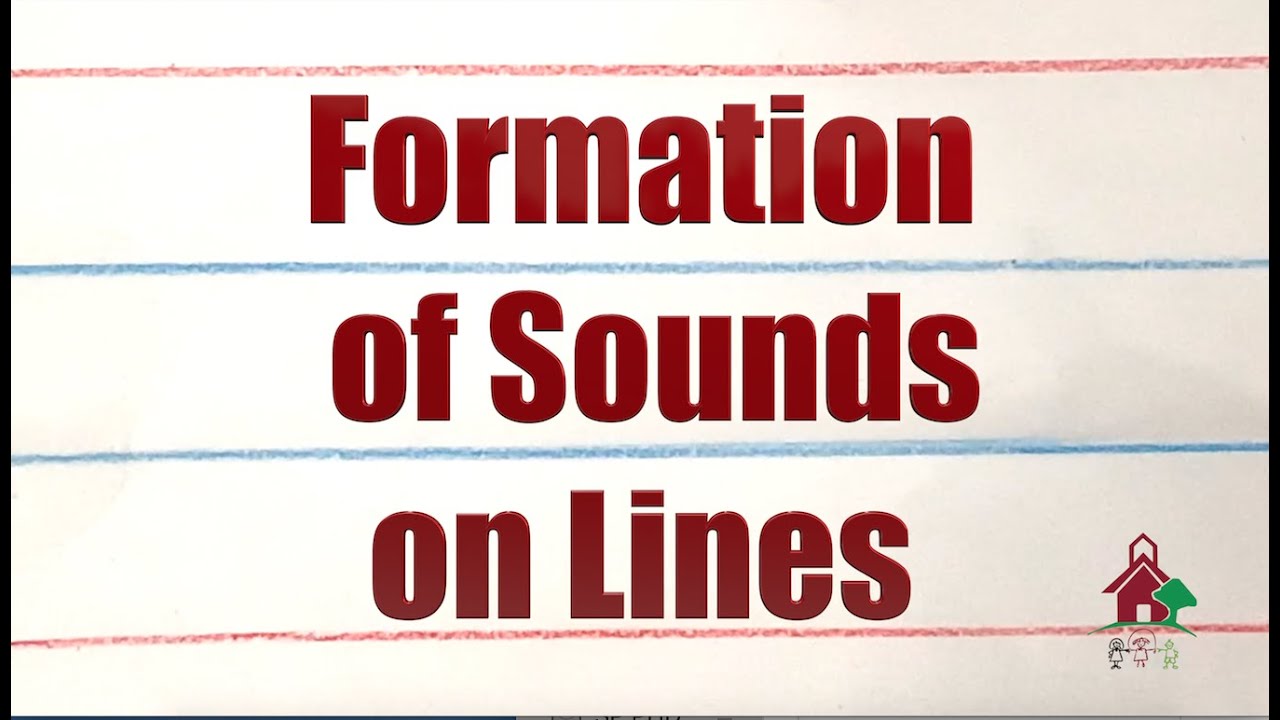 Formations of sounds on lines.