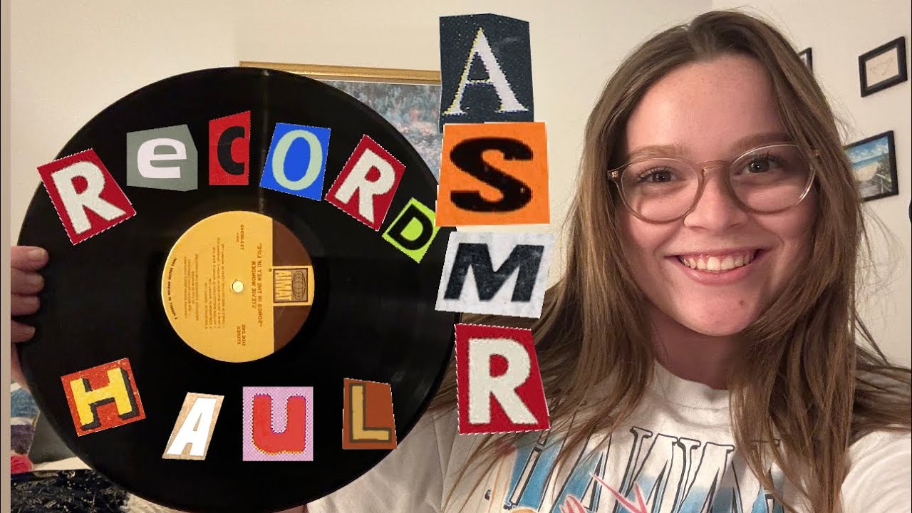 asmr vinyl record show & tell! 💿🎶🕺