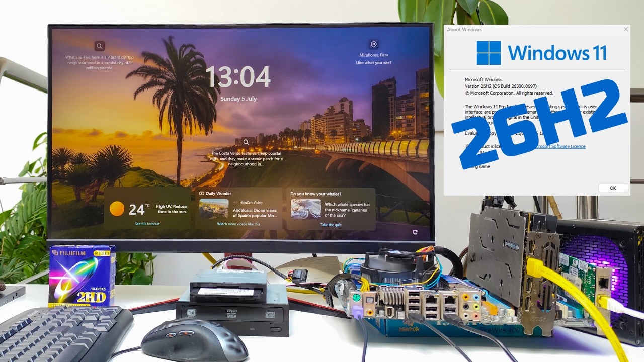 Windows 11 26H2 on an 18-Year-Old CPU! (No UEFI, No TPM)