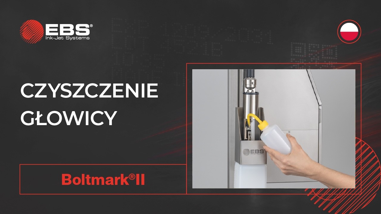 🇵🇱 Drukarki przemysłowe BOLTMARK®II – czyszczenie wnętrza głowicy drukującej