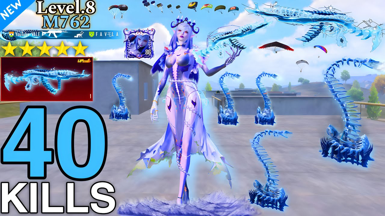Wow!!😍 NEW ULTIMATE OUTFIT  and Level 8  GLACIER ( m762 ) is REALLY OP 🥶 PUBG Mobile I BGMI