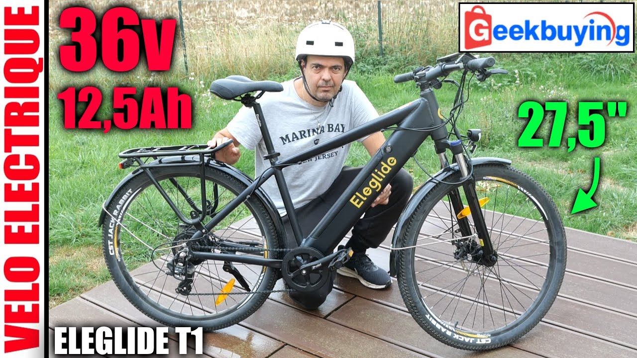 Бесколлекторный двигатель для электрического велосипеда ELEGLIDE T1 250 Вт 36 В 12,5 Ач 27,5 дюйма
