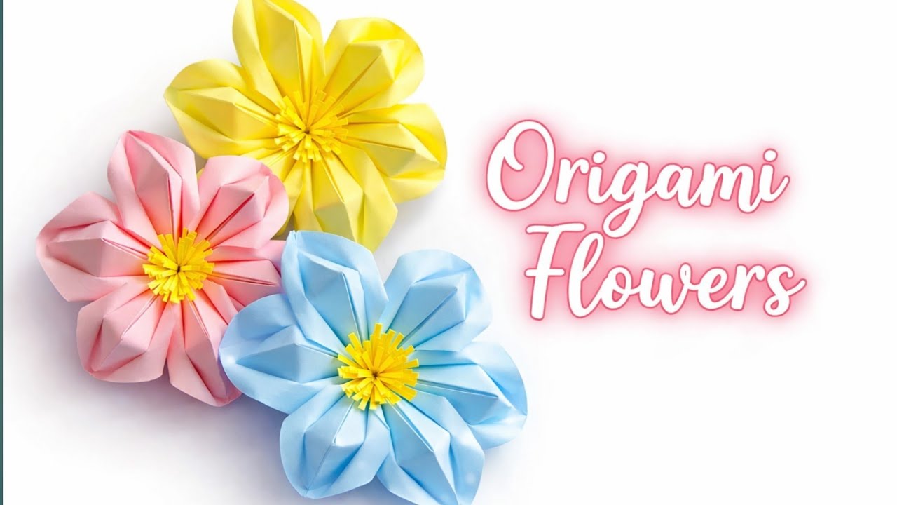 Origami Easy Flower 🌸 | Simple Paper Flower DIY for Beginners |