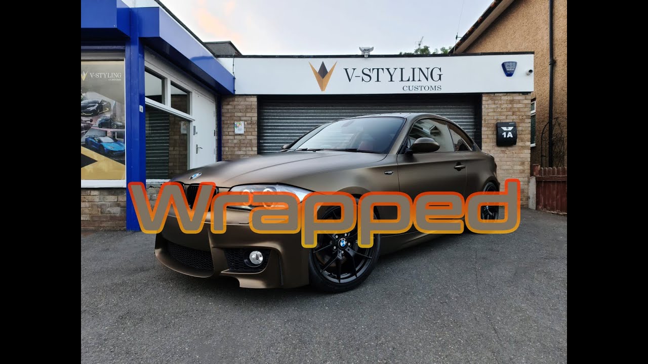 BMW 135i Full Wrap in PWF Matte Bond Gold | V-Styling