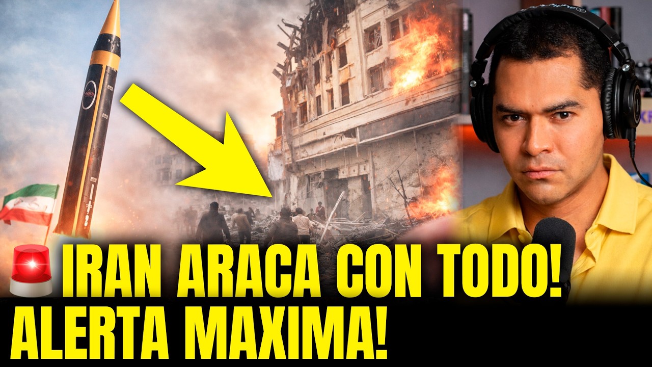 ATAQUE BRUTAL DE IRÁN CONTRA ISRAEL: TEL AVIV ARDIENDO