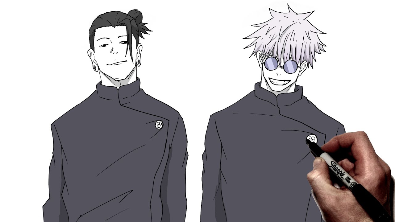 How To Draw Gojo & Geto | Step By Step | JJK