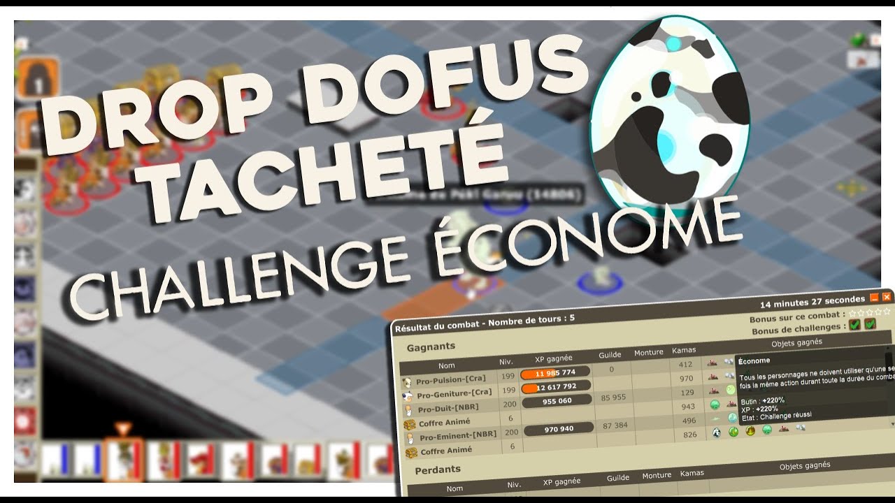 MON PREMIER DROP DOFUS TACHETÉ SUR LES DEUX PLUS GROS CHALLENGES DU JEU | PÉKI GAROU