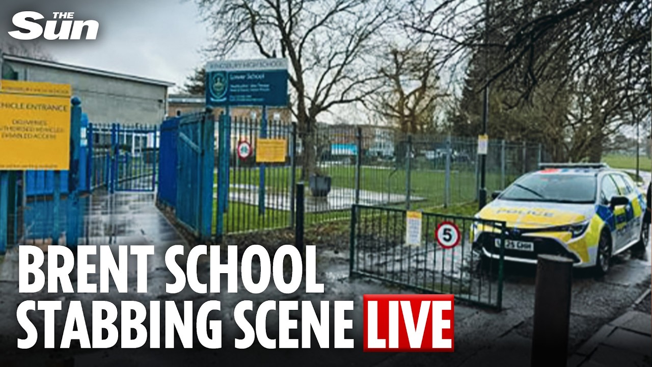 LIVE: Manhunt for suspect after two boys, 12 and 13, stabbed at Kingsbury High School