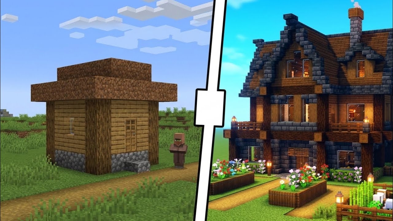 I shift into new house in minecraft survival seris part5