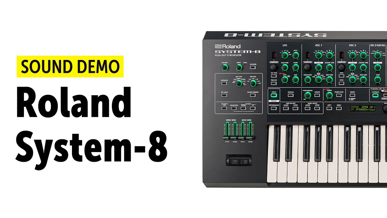 Roland SYSTEM-8 Sound Demo (no talking)