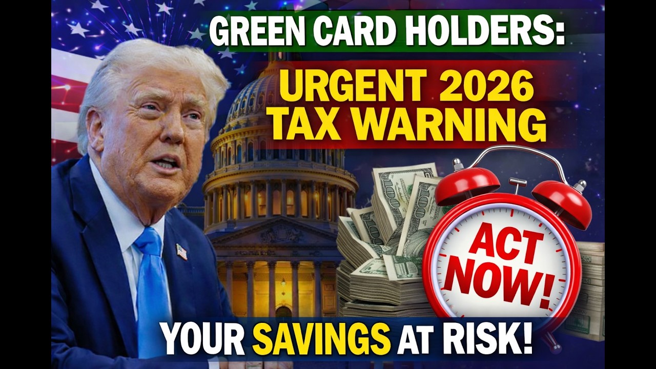 Green Card Holders: New 2026 Tax Law Affects Your Savings - Don't Wait!