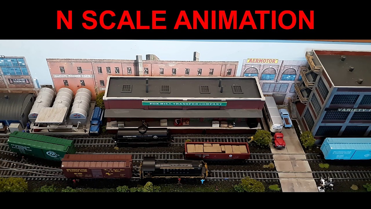 ANIMATED N-SCALE LAYOUT