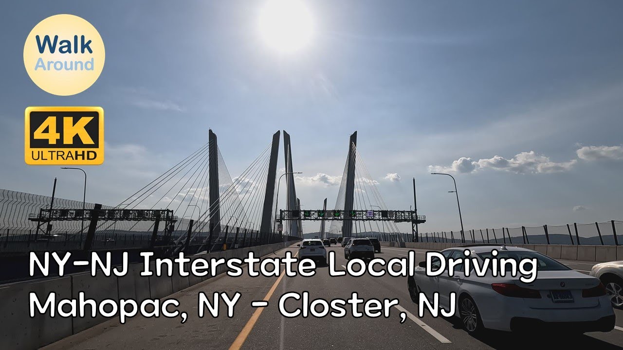 【4K60】 NY-NJ Interstate Local Driving: Mahopac, NY - Closter, NJ