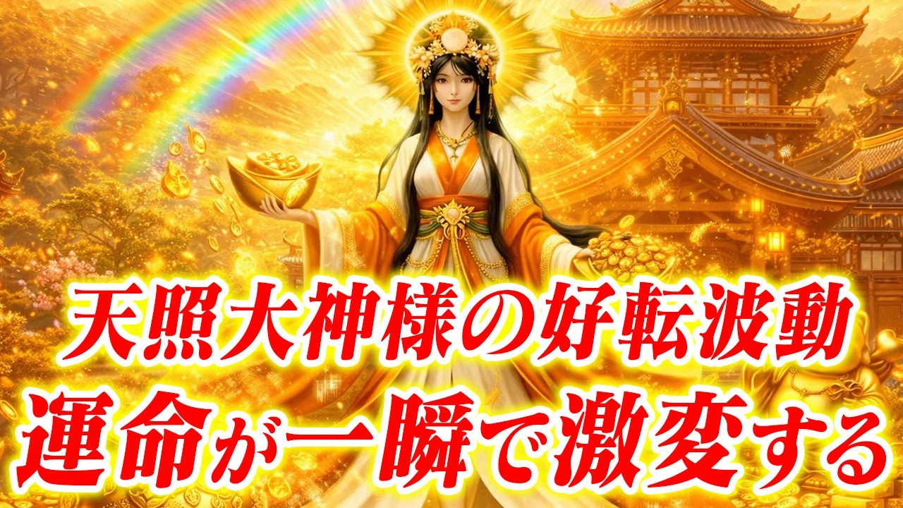 【アメテラス大神の運命を激変させる開運波動】再生したら一瞬で激変します