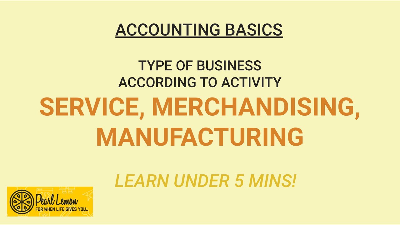 Service, Merchandising and Manufacturing Businesses