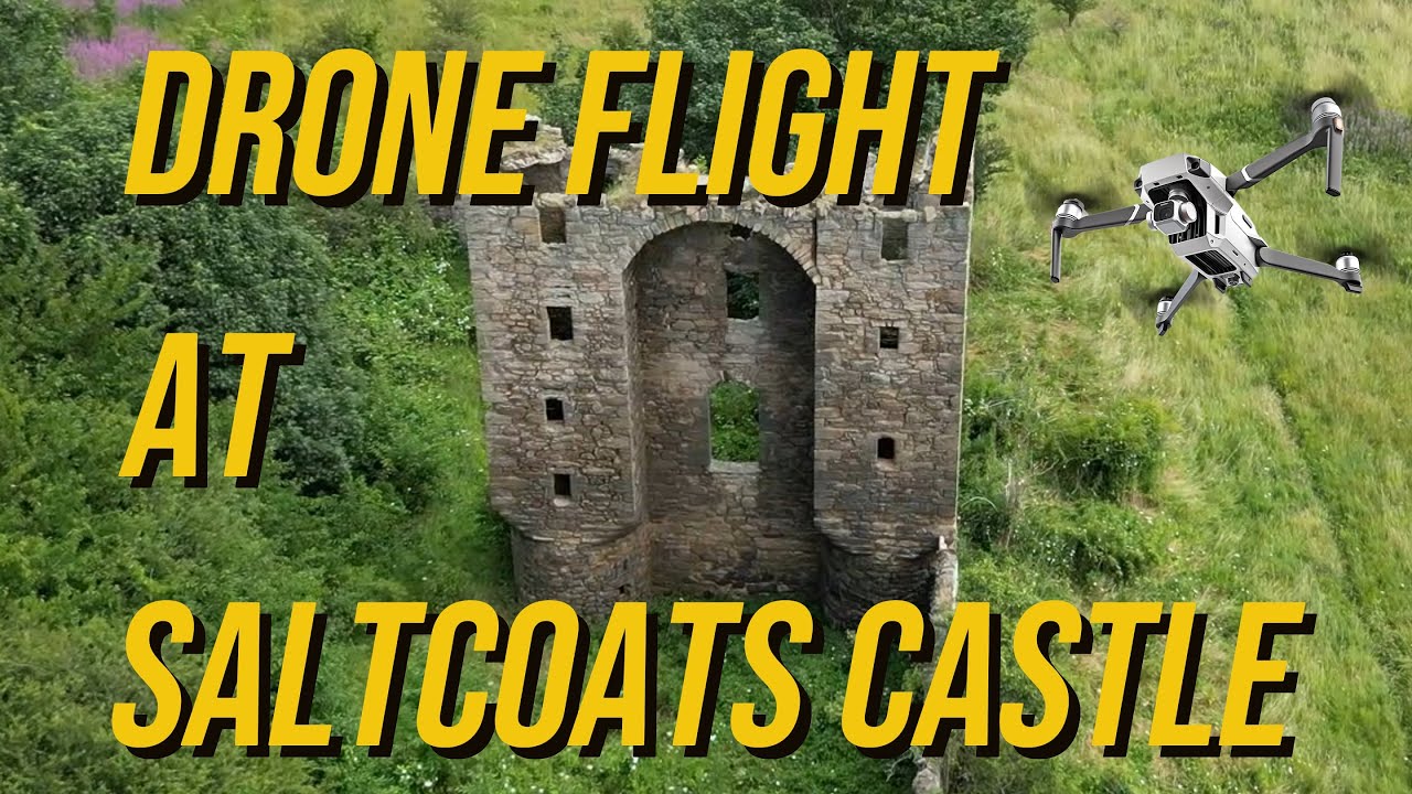 Saltcoats Castle Drone Flight