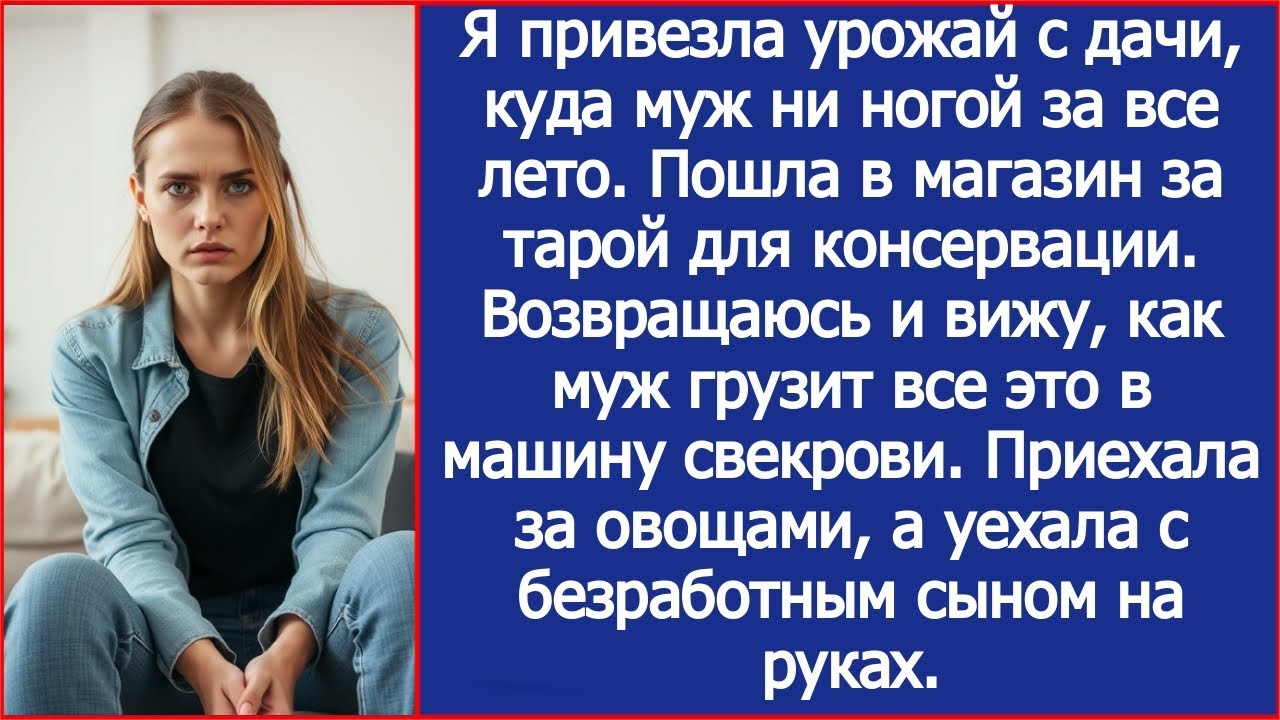 Свекровь приехала за моим урожает, а уехала со своим безработным сыном в багажнике.