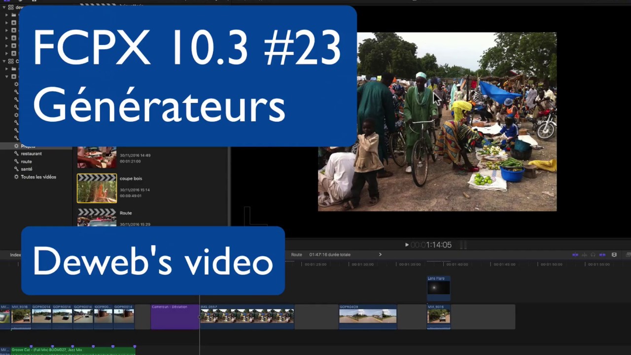 FCPX 10.3 #23 Générateurs