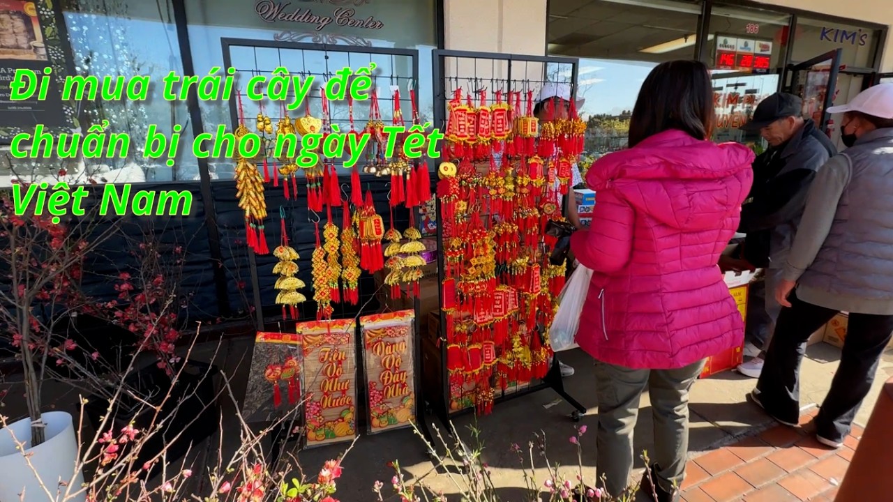 Đi chợ Tết ở Lion Plaza, San Jose, Cali mua trái cây chưng Tết Bính Ngọ 2026. Tết at Lion Plaza, SJ