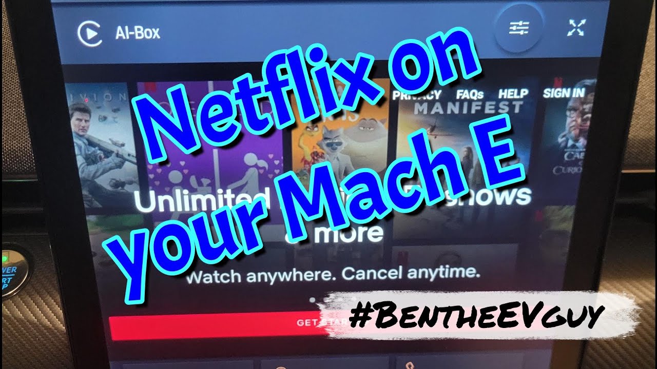 Netflix and Movies on Ford Mustang Mach E