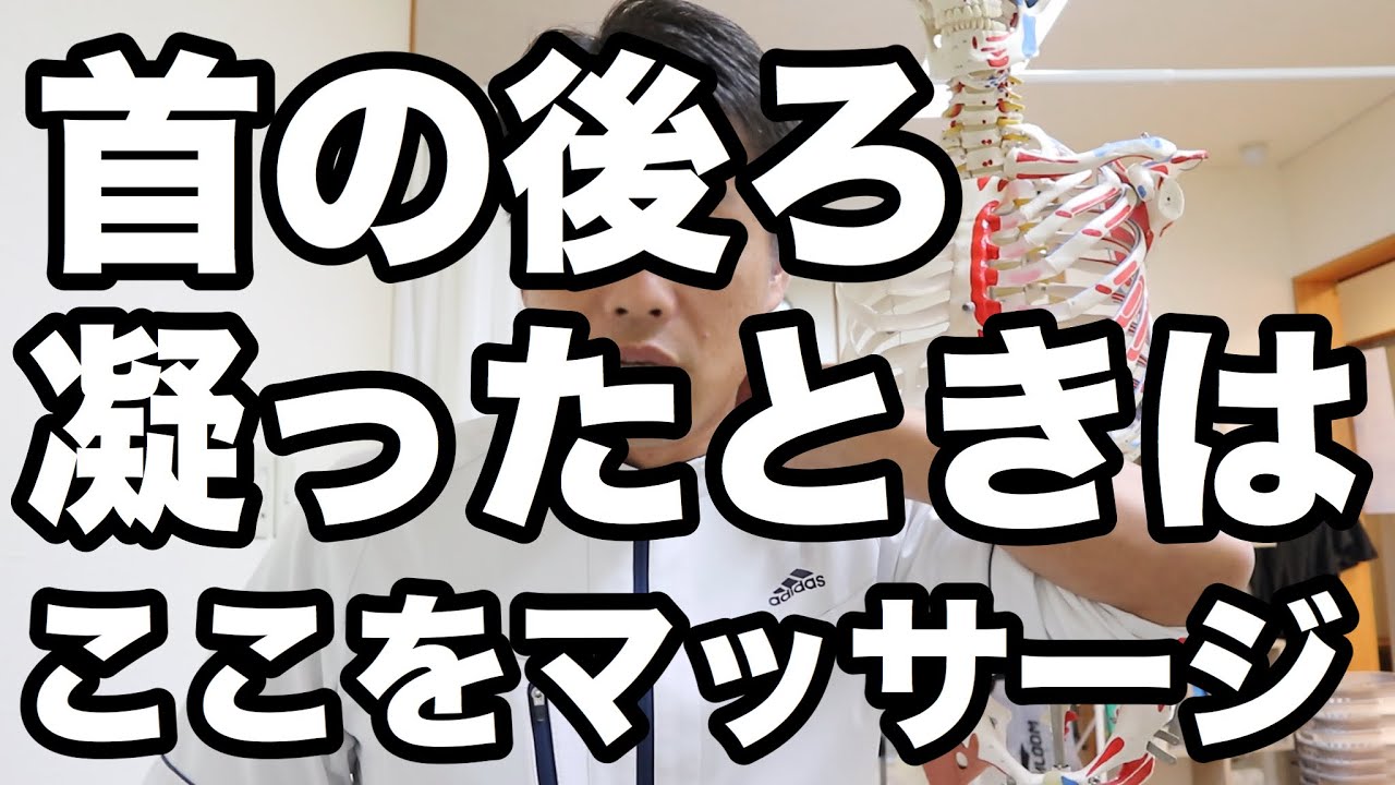 【首の後ろのコリ】グリグリ揉んでも変わらない時は、ここを揉んでみて！