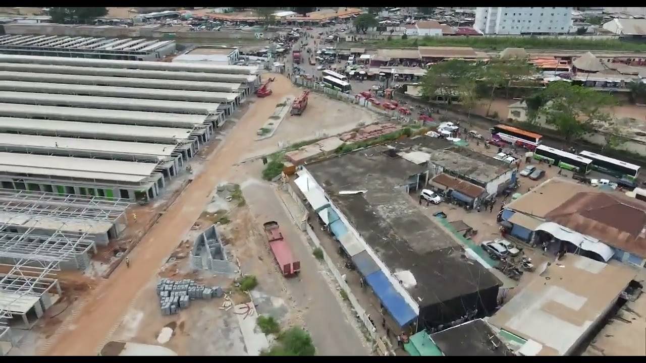 Etat d'avancement du Grand Marché de Bouaké Octobre 2023