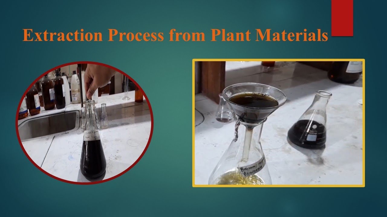 Extraction process (Cold) from plant materials or natural sources