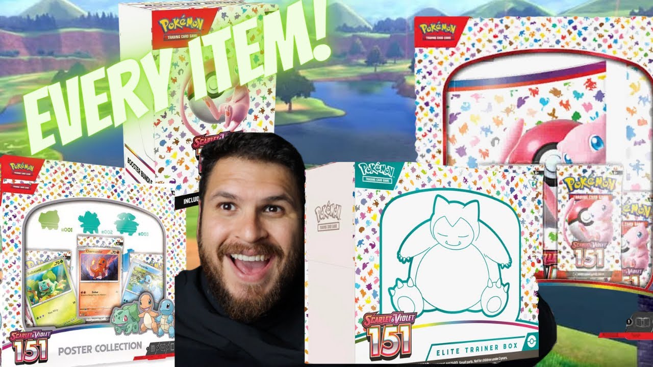 Opening Every Different Pokemon 151 Item I found!