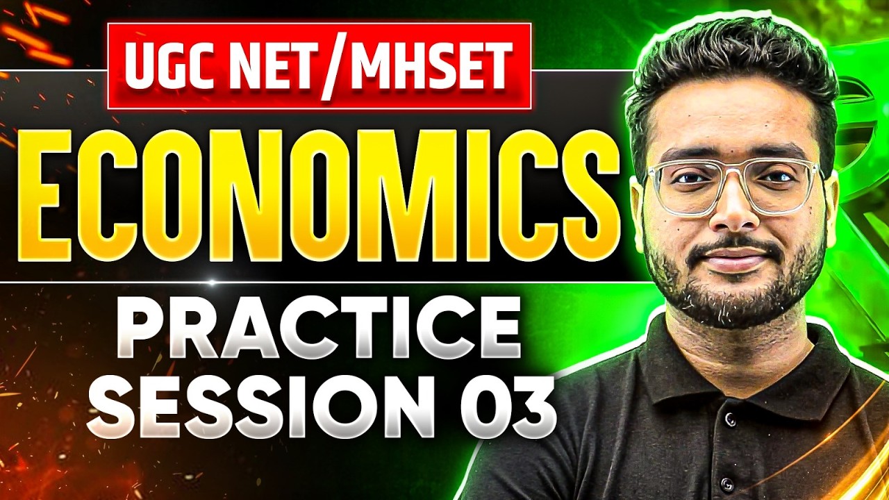 UGC NET/MHSET Exam 2026 | MHSET Economics Practice Session 03 | Maharashtra SET Exam 2026