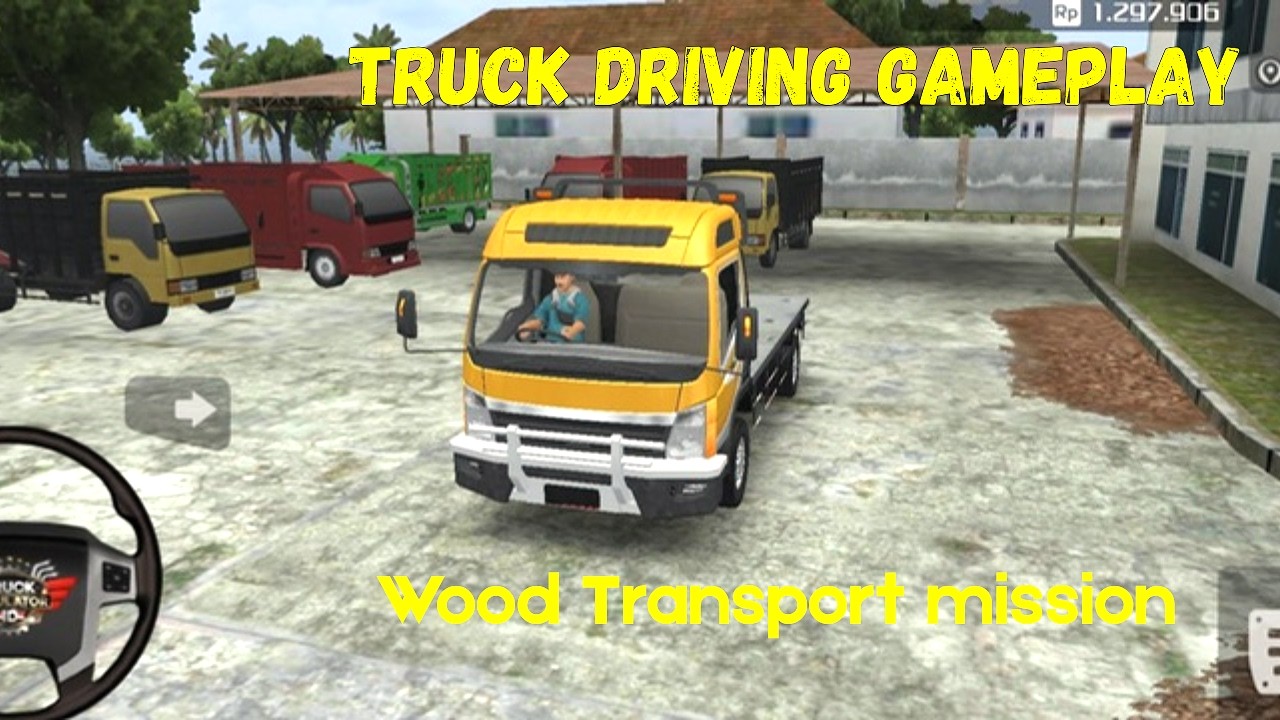 Extreme Wood Transport! Indonesia Road Truck Driving Gameplay 🇮🇩