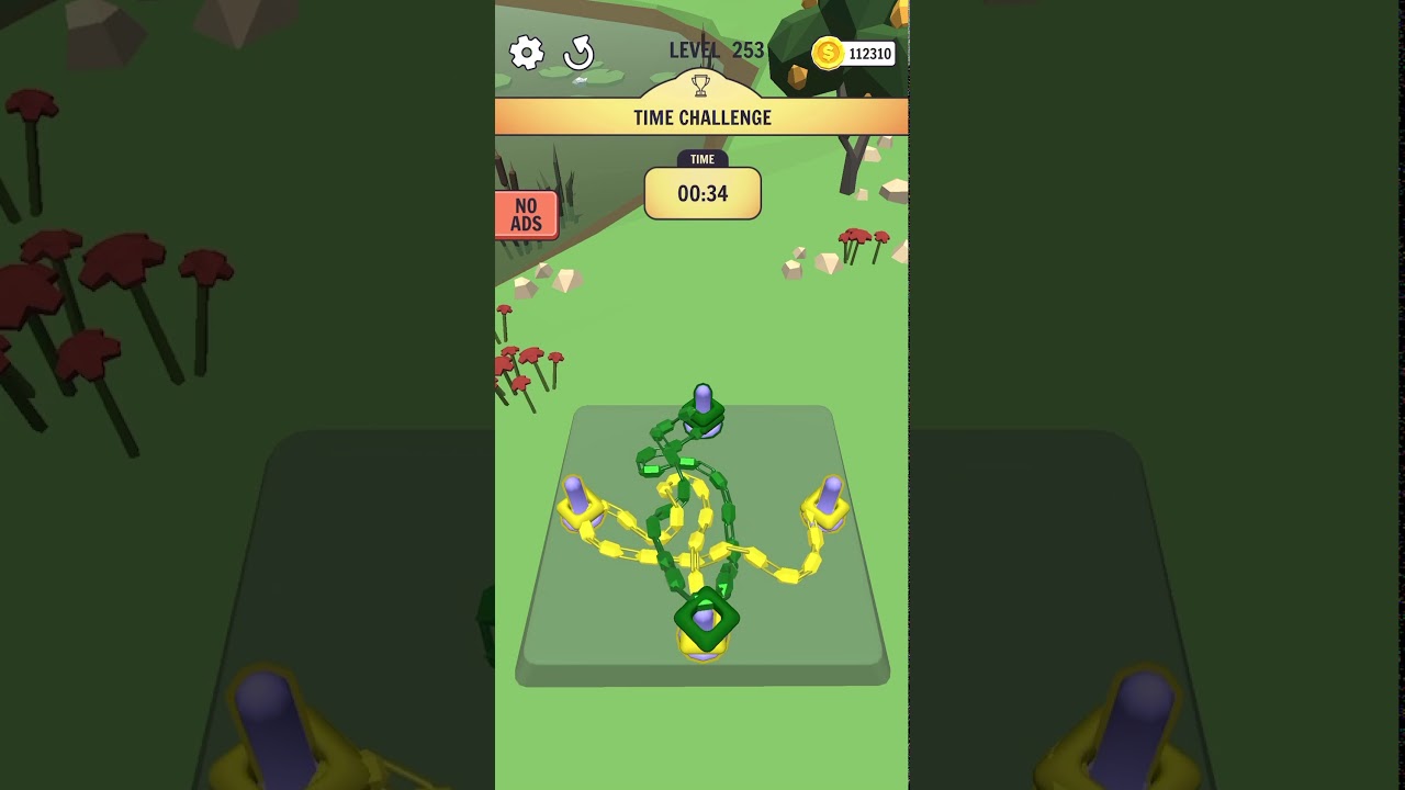 Go Knots 3D - Challenge Level 8 - Slow and easy to see moves