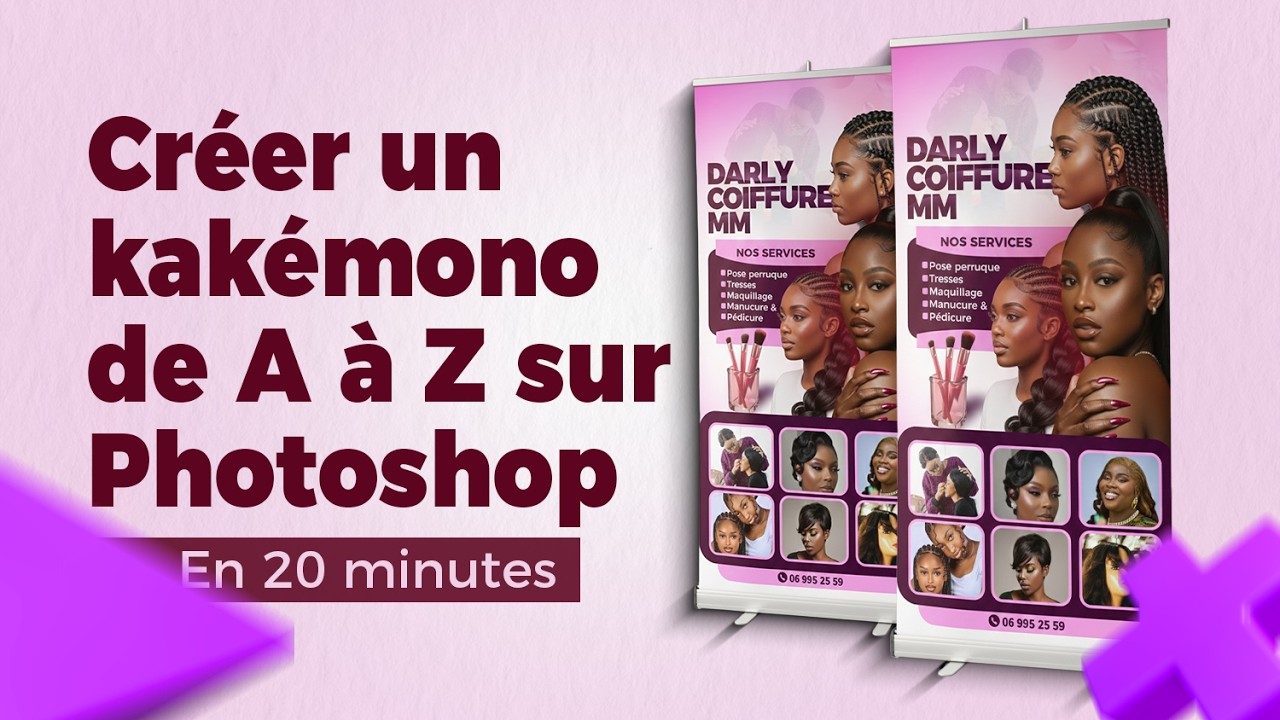 Tutoriel design kakemono sur Photoshop