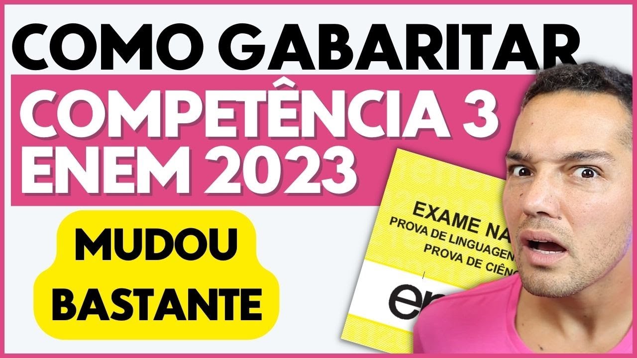 Como gabaritar a NOVA COMPETÊNCIA 3 - Veja ANTES do ENEM 2023 | PROFINHO