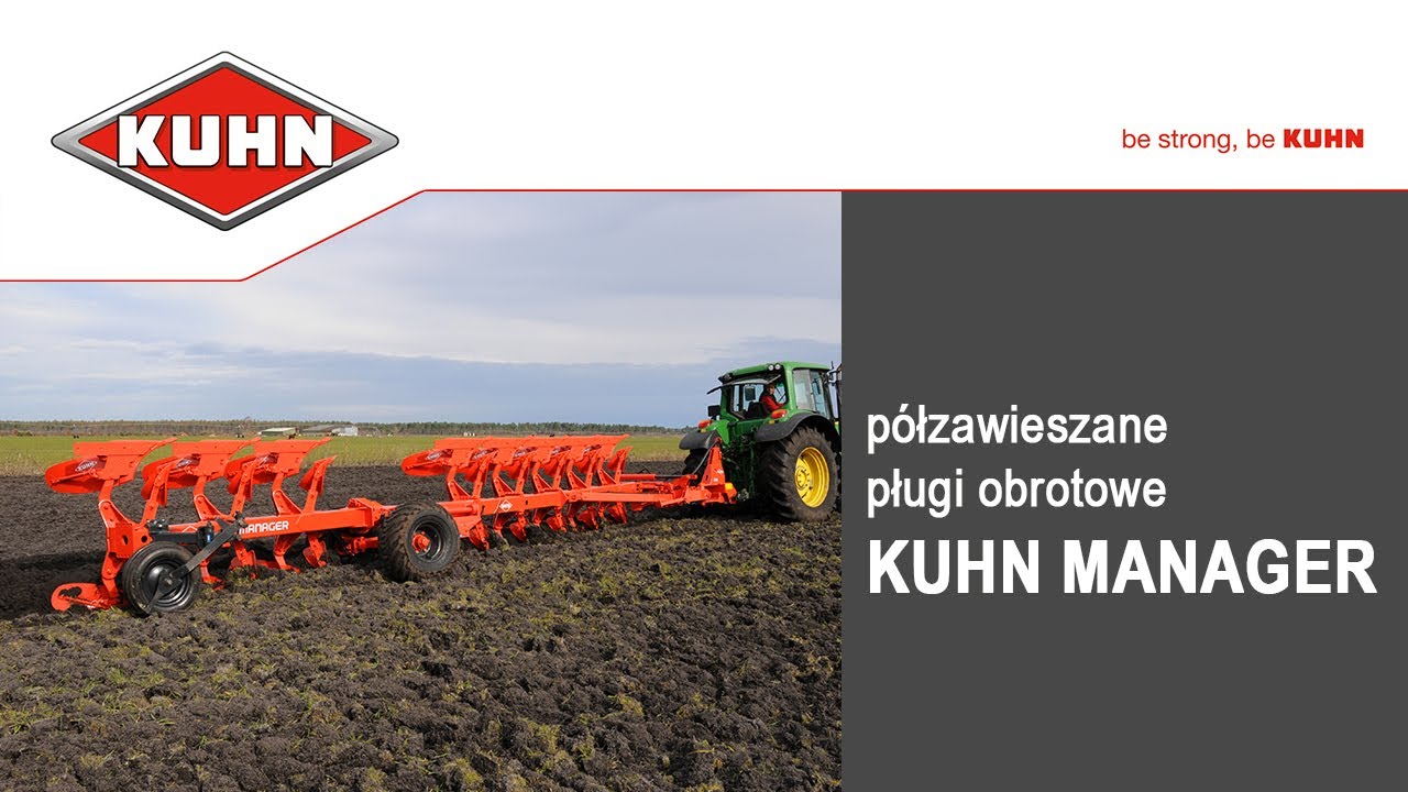 Półzawieszane pługi obrotowe KUHN Manager