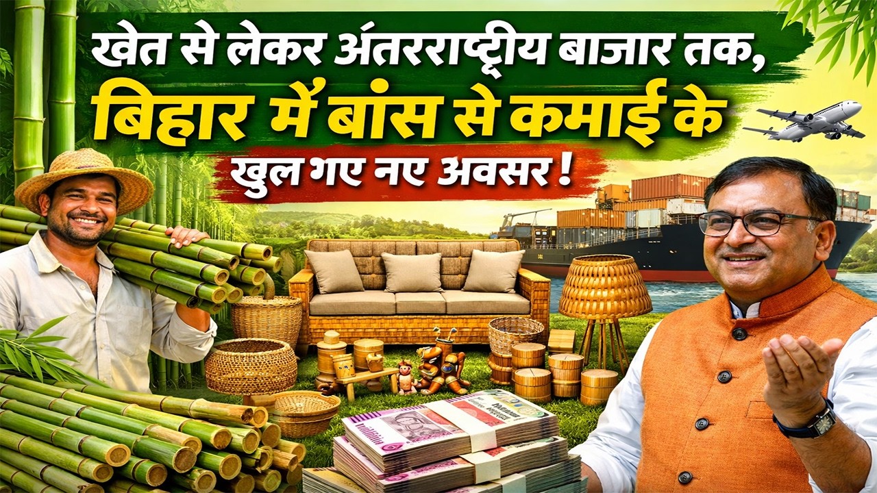 खेत से लेकर अंतरराष्ट्रीय बाजार तक, बिहार में बांस से कमाई के खुल गए नए अवसर !