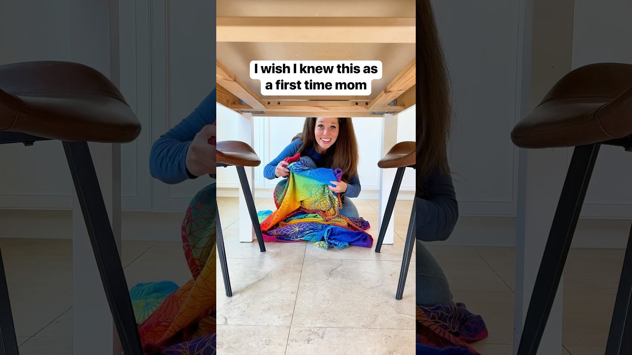 Diy blanket table hammock #mom #kidsfun #hammocks #kitchentable