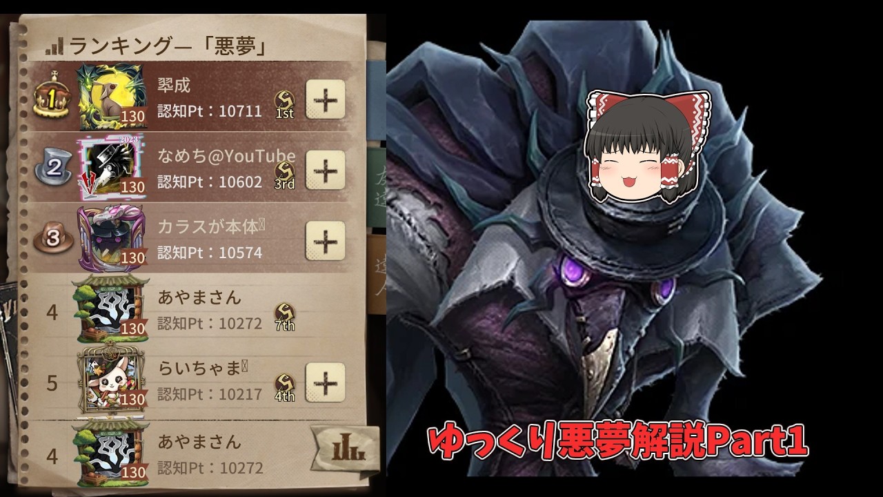 【ゆっくり実況】悪夢S解説動画Part1