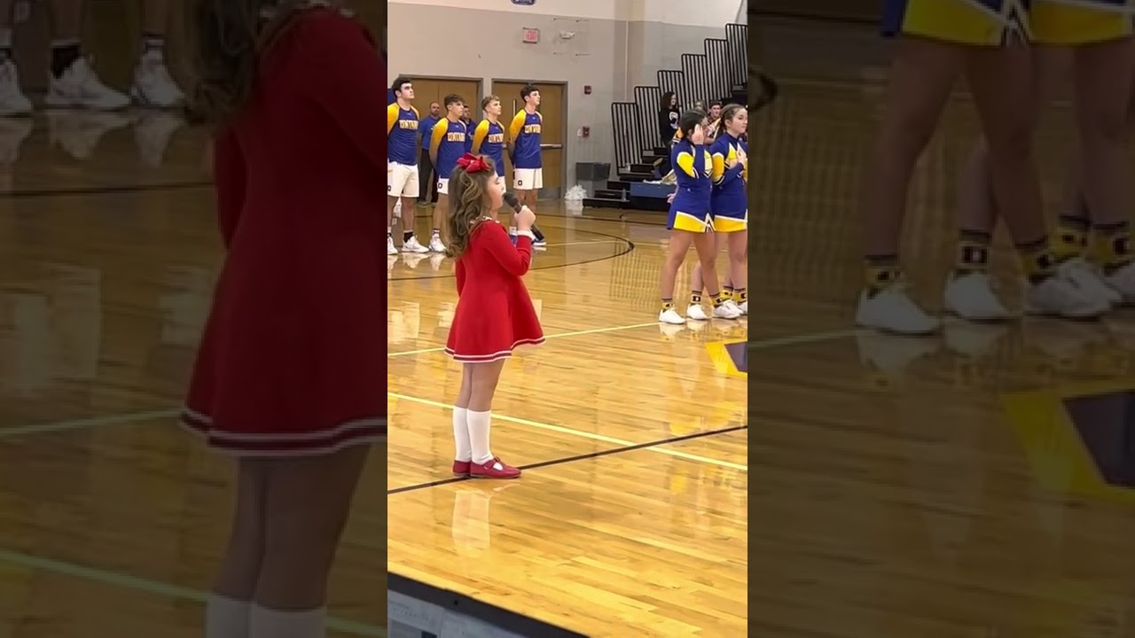 7 year old Breckelle Miller sings | NationalAthem | Ashland University