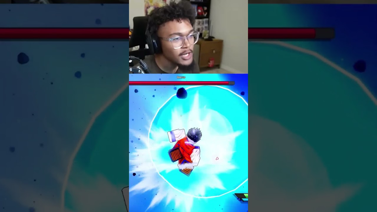 We used the SSBKK Spirit Bomb to beat Beerus in DBZ Roblox #shorts #Roblox #robloxdbz #dblegends
