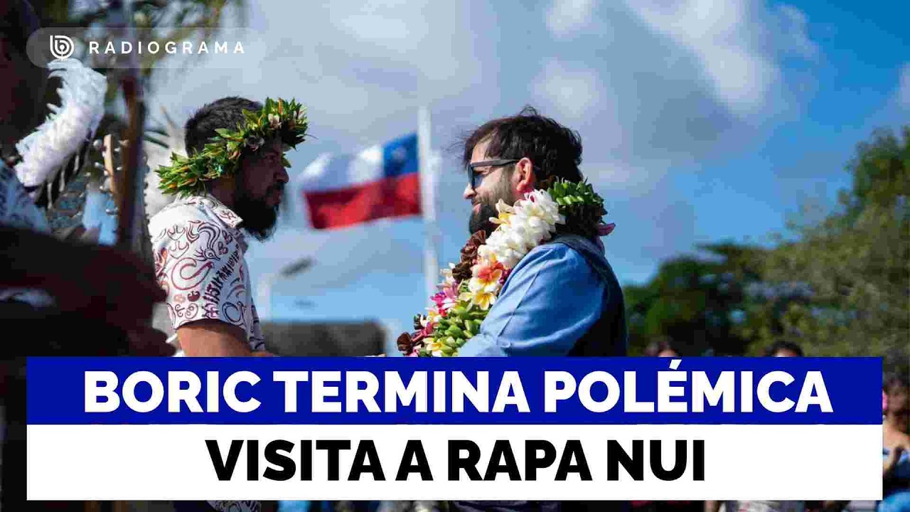 Pdte Boric termina polémica gira por Rapa Nui y asegura que desea la autonomía de la isla